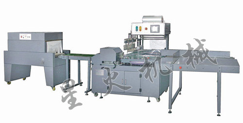 GB-350 全自動（dòng）滾邊封切熱（rè）收縮包裝機
