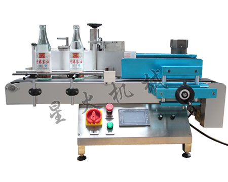 全自動立式（shì）圓瓶定位貼標機